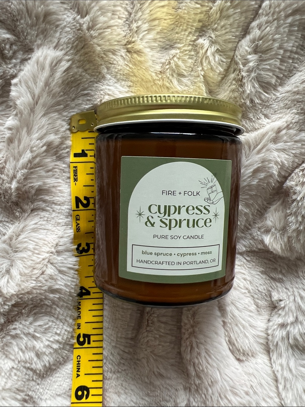 2 for $30 🕯️💛 Fire + Folk “Cypress & Spruce” Soy Candle • 9oz - Picture 7 of 8